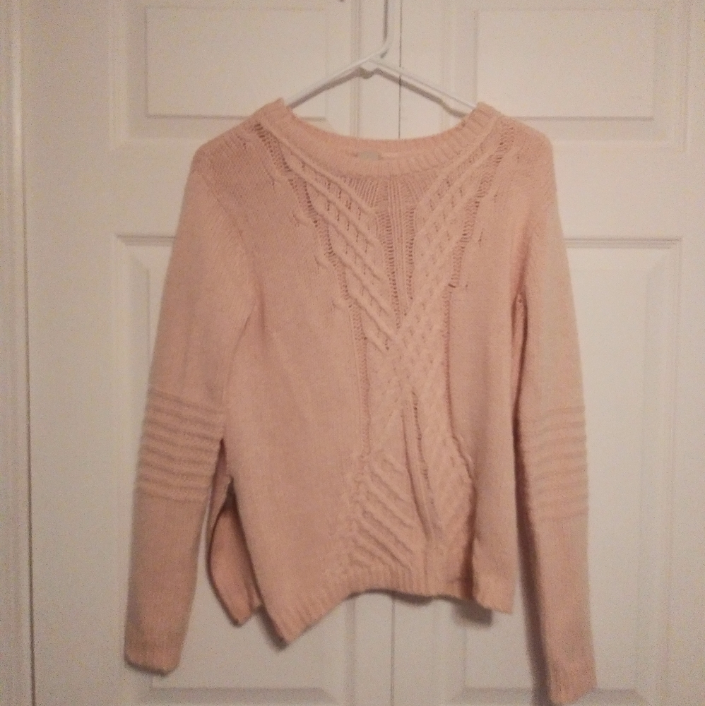 Knit sweater soft pink